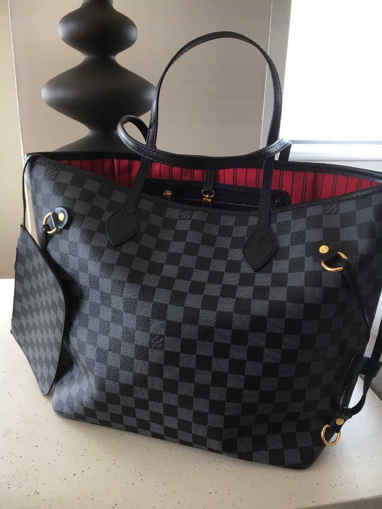 black and grey neverfull